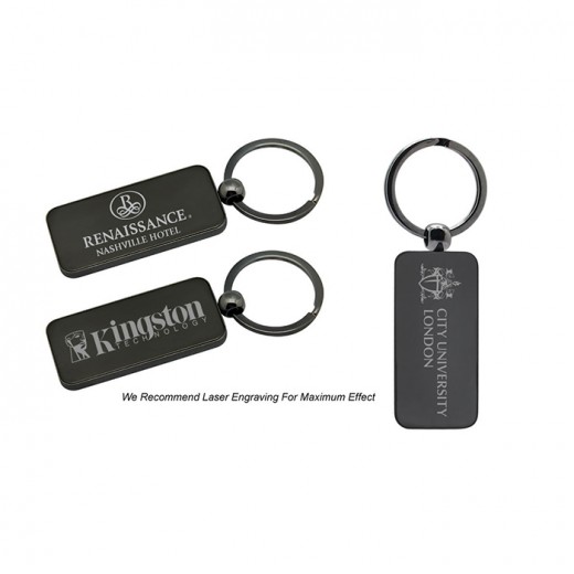 Double Sided Laserable Metal Key Holder