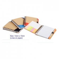 Wire O Ring Eco Notepad with Ruler